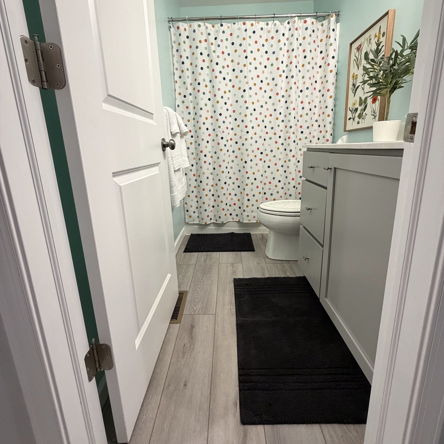 Threshold Bath Rug Set Black Lifestyle