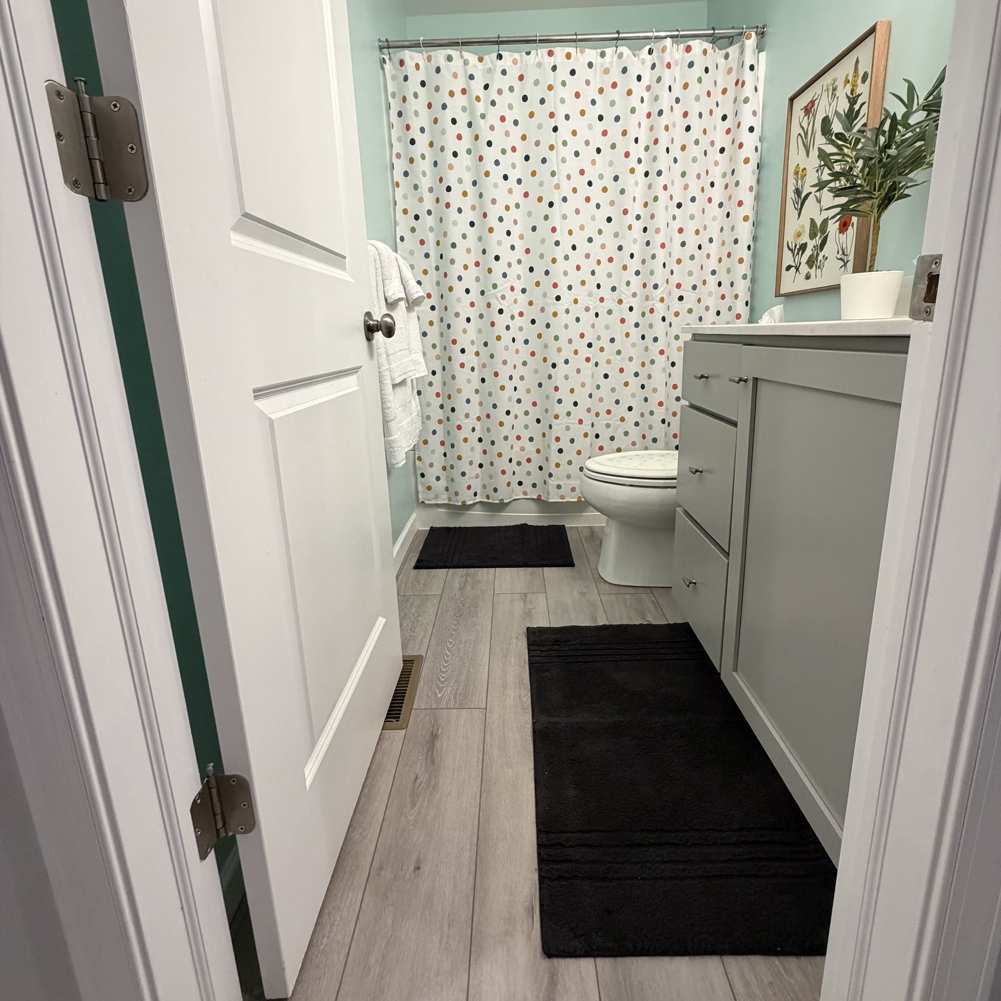 Threshold Bath Rug Set Black Lifestyle