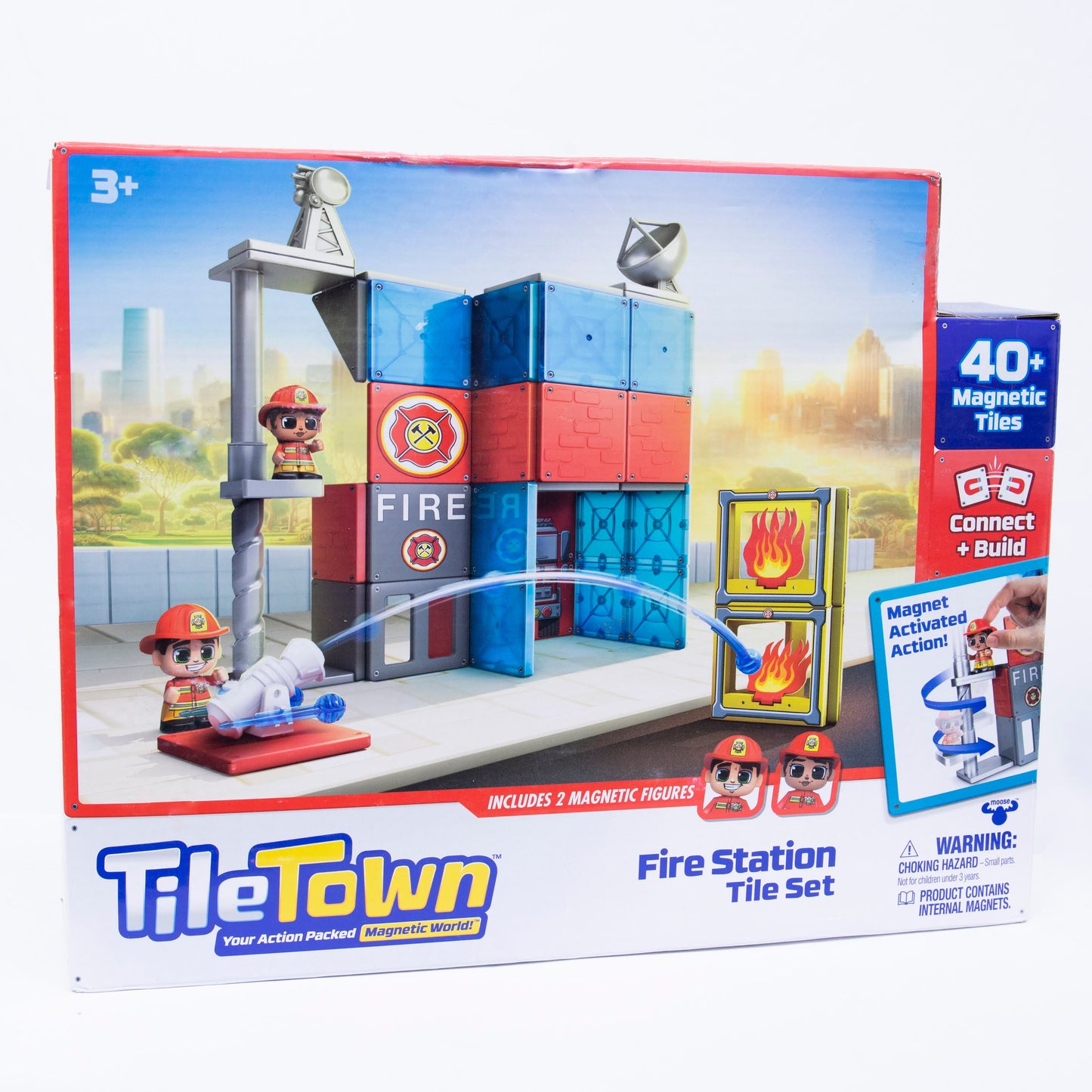 Tile Town Fire Station Magnetic Tile Set Box Front
