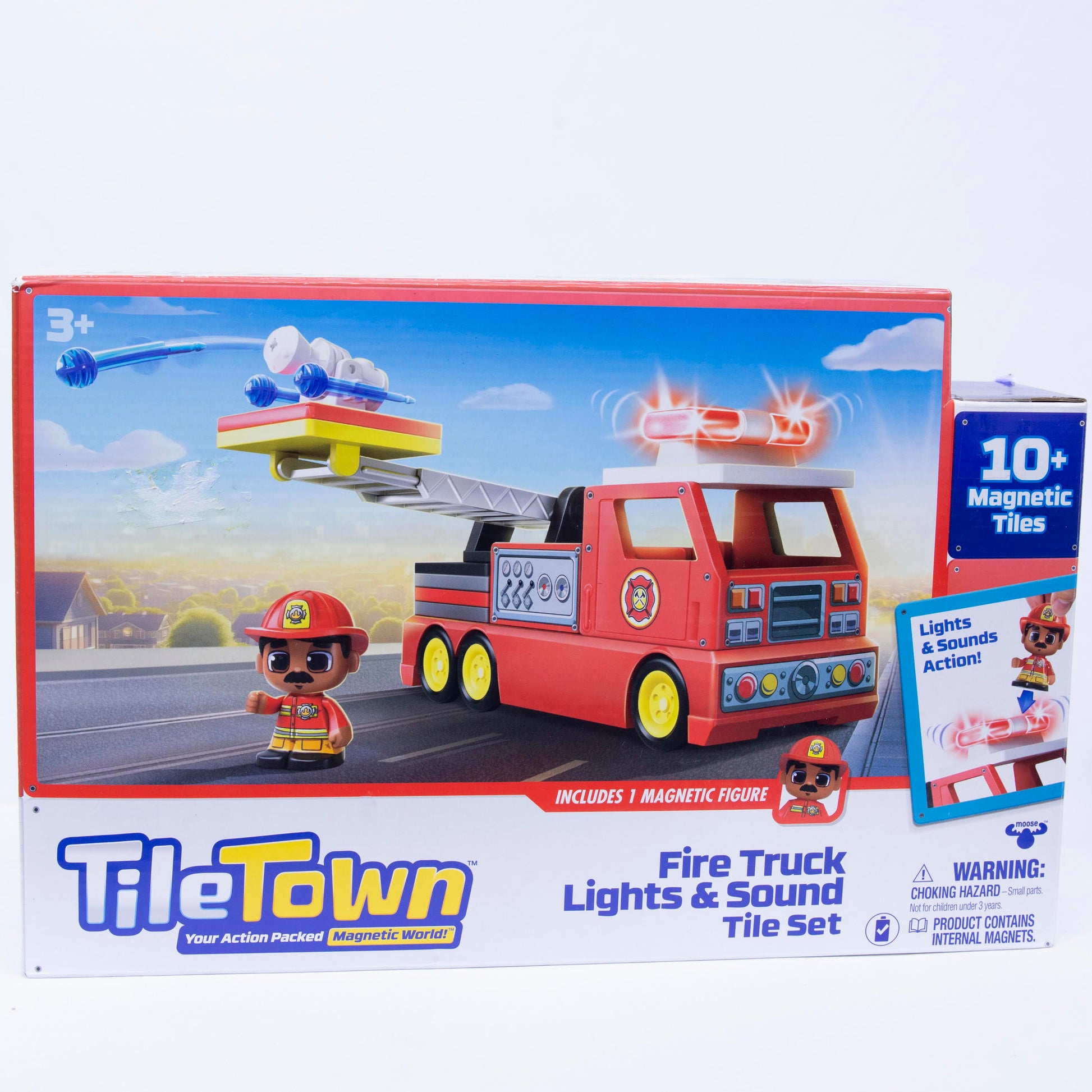 Tile Town Fire Truck Tile Set Box Front
