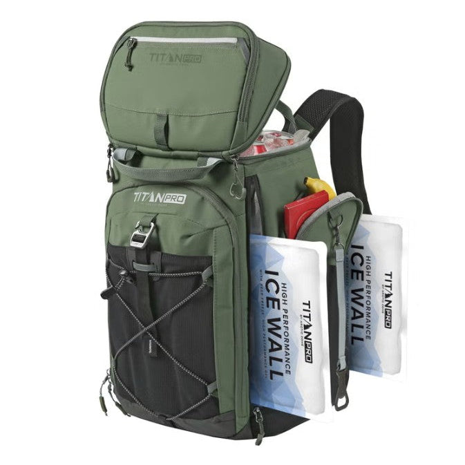 Titan Pro 26 Can Cooler Backpack Green