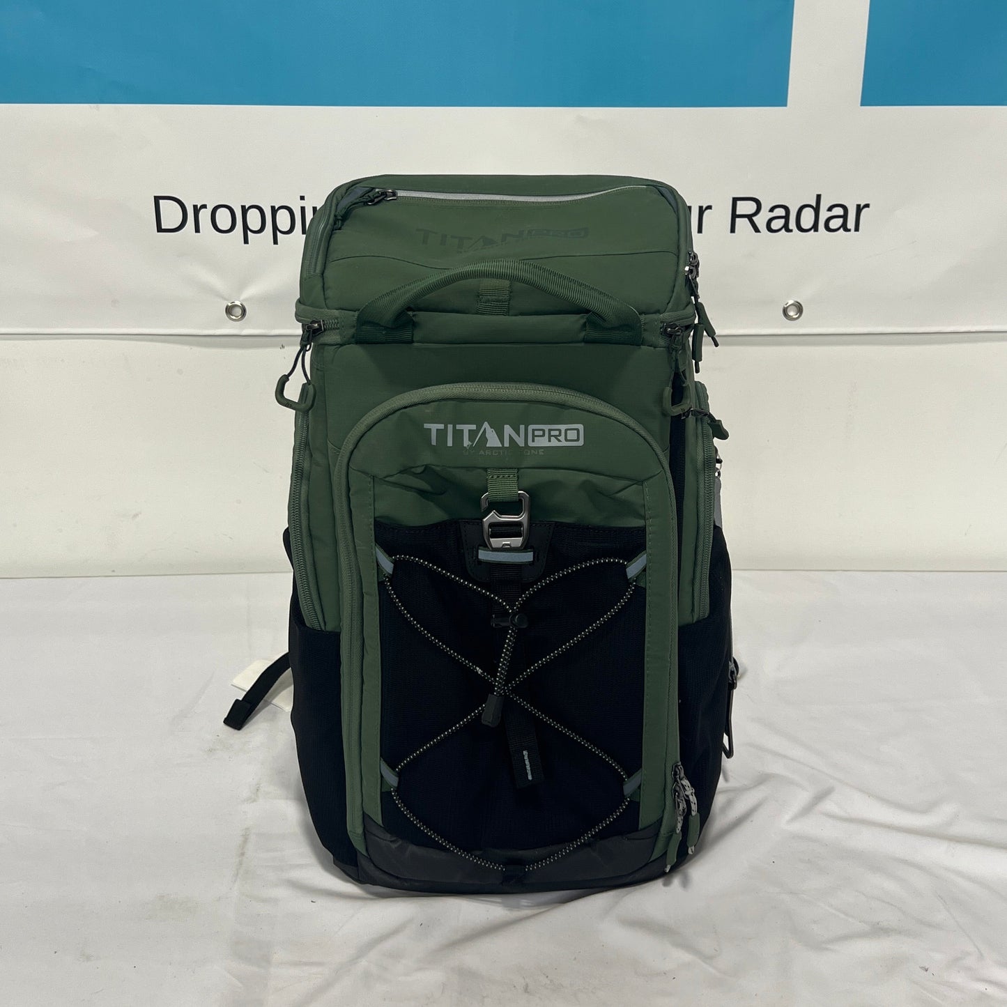 Titan Pro 26 Can Cooler Backpack Green Front