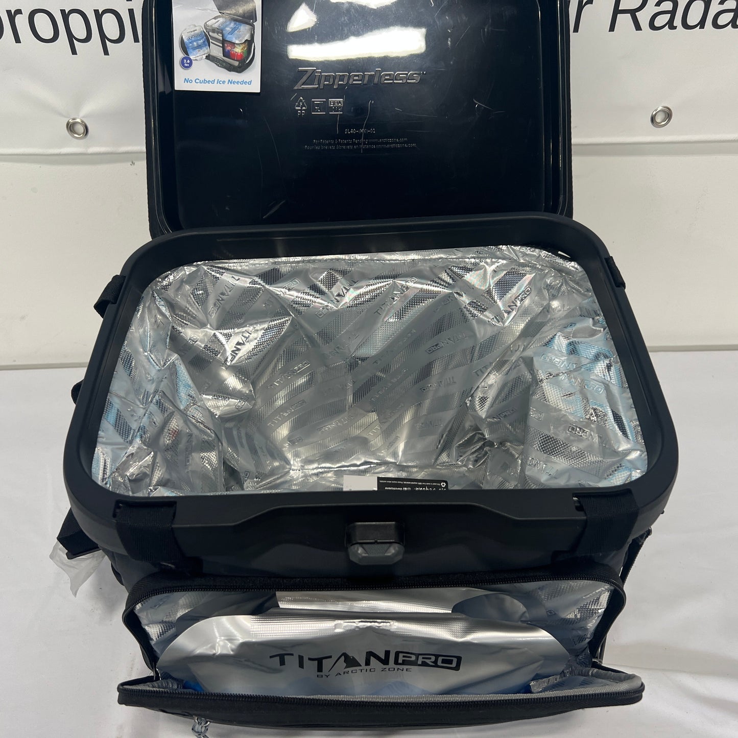 Titan PRO by Arctic Zone 40 Can Iceless Zipperless Cooler Inside