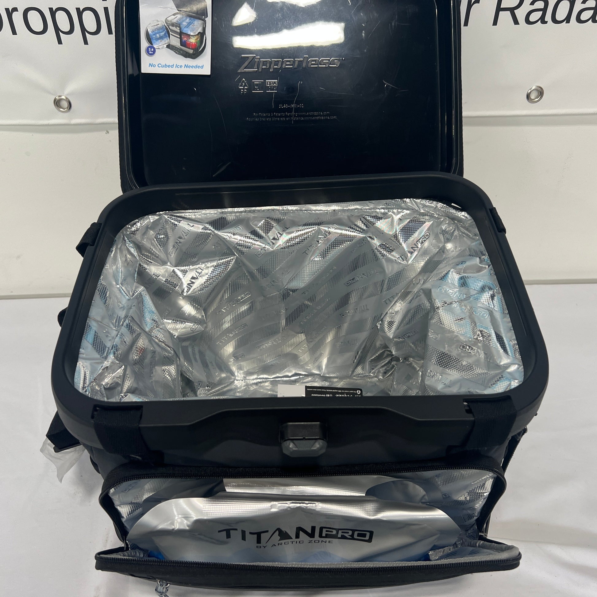 Titan PRO by Arctic Zone 40 Can Iceless Zipperless Cooler Inside