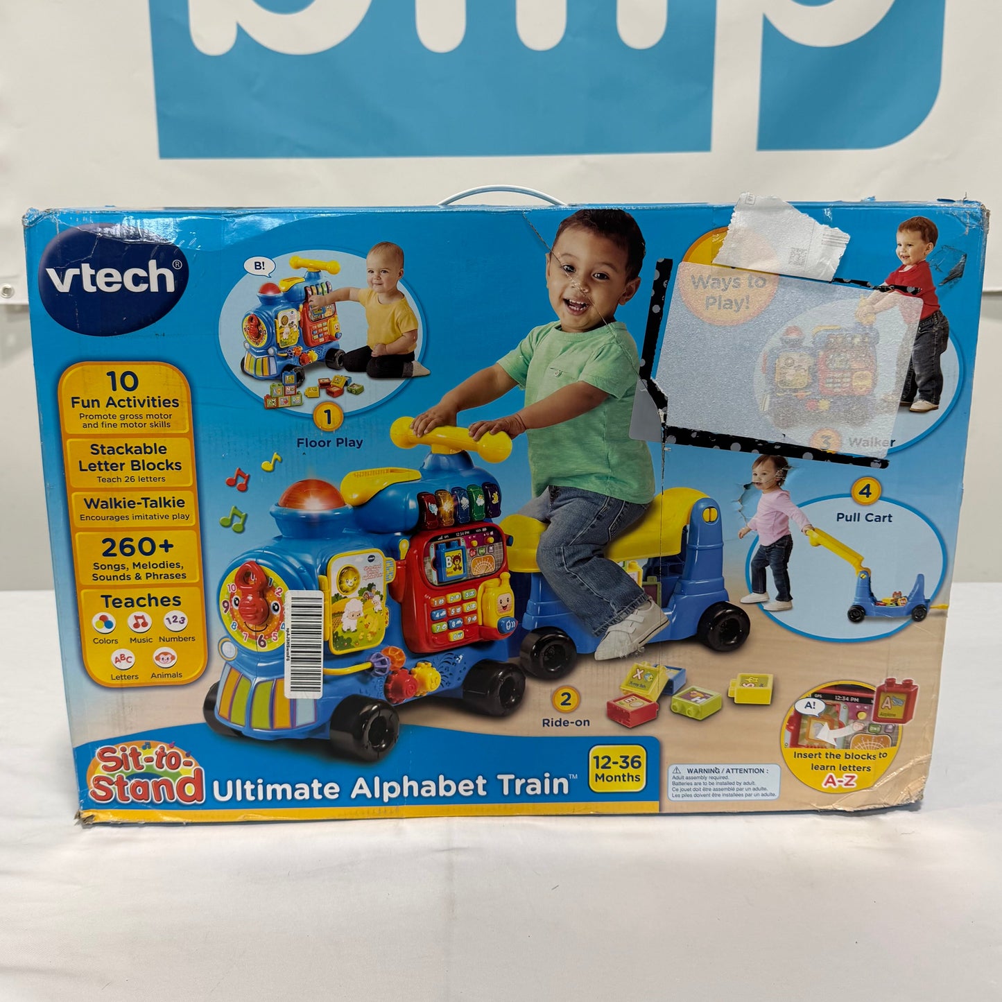 VTech Sit to Stand Alphabet Activity Train Box Front