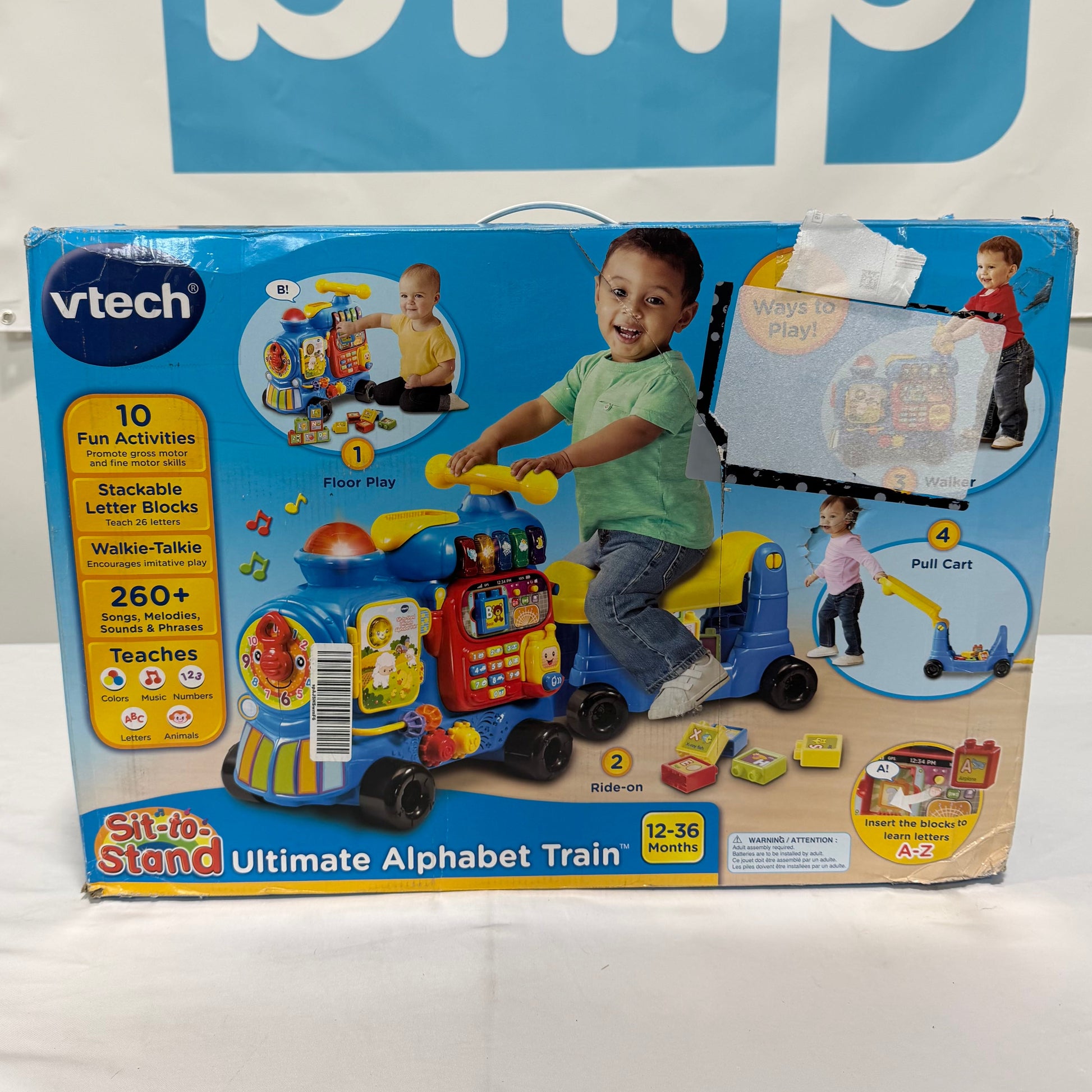 VTech Sit to Stand Alphabet Activity Train Box Front