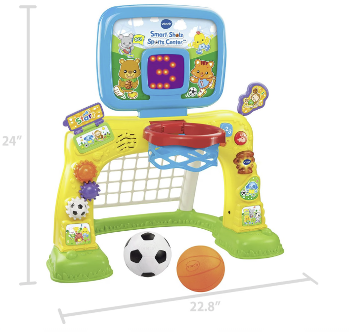 VTech Smart Shots Sports Center - Yellow DImensions