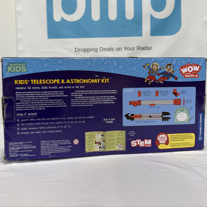 WOW in the World Kids' Telescope & Astronomy Kit Box Back